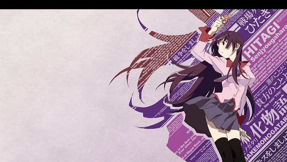 bakemonogatari 5 featuring Anime, Bakemonogatari - Perfect PS Vita Wallpaper