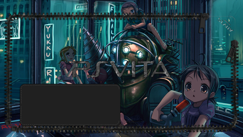 Bioshock Anime version featuring Anime, Game / Gaming, Lockscreen, bioshock, Chie, childern, ngp - Perfect PS Vita Wallpaper