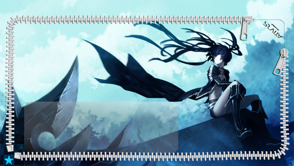 Black Rock Shooter Lockscreen featuring Anime, Lockscreen, black, Other, shooter - Perfect PS Vita Wallpaper