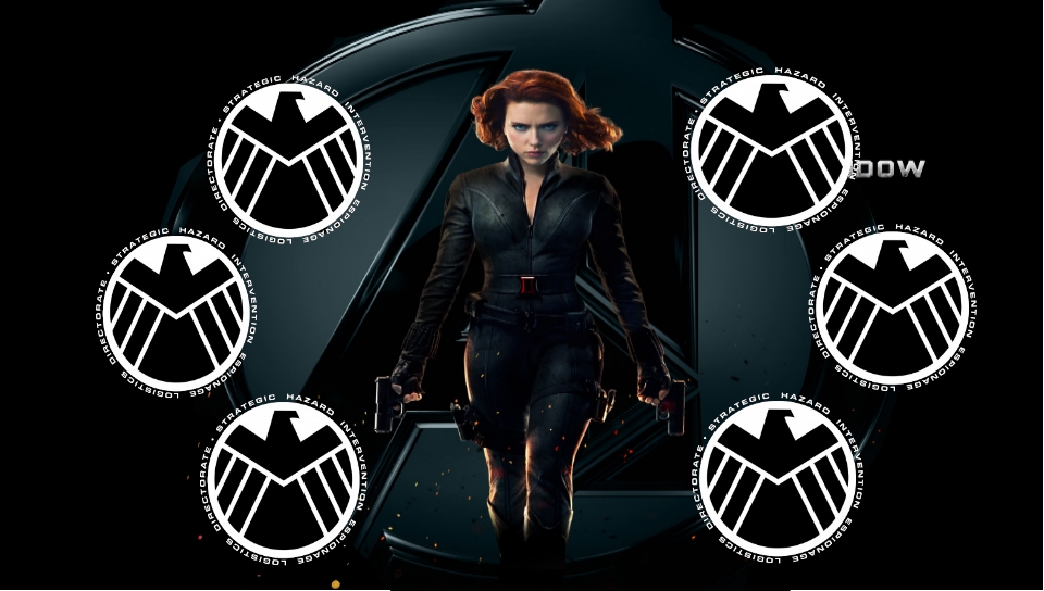 Black Widow 1 featuring Cartoon, Movies, With Buttons, black widow, ievvan polka - Perfect PS Vita Wallpaper