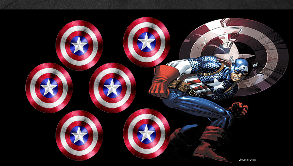 Captain America featuring Cartoon, Movies, With Buttons, ievvan polka, leekspin, marvel - Perfect PS Vita Wallpaper