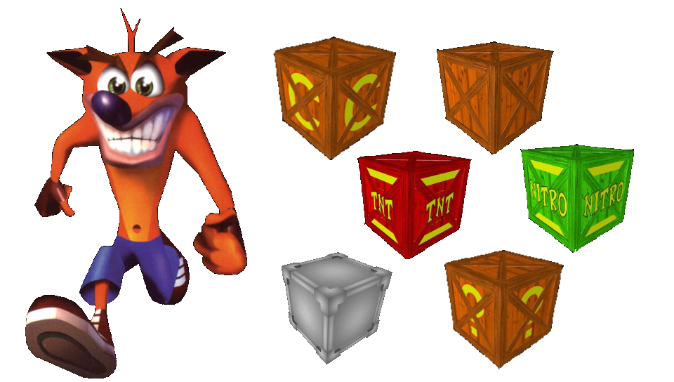 Crash Boxes featuring Game / Gaming, With Buttons, body damages - Perfect PS Vita Wallpaper