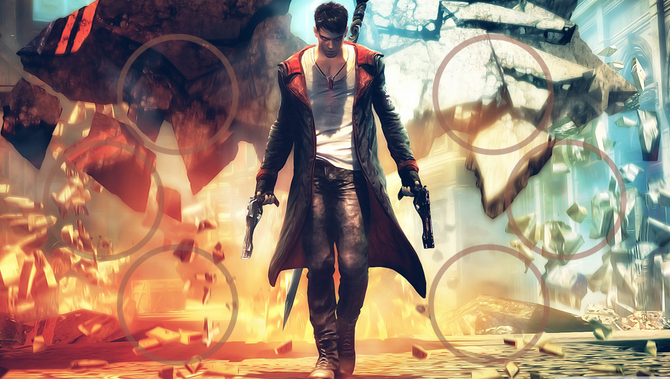 Devil May Cry featuring Game / Gaming, With Buttons, dante, devil may cry, dmc - Perfect PS Vita Wallpaper