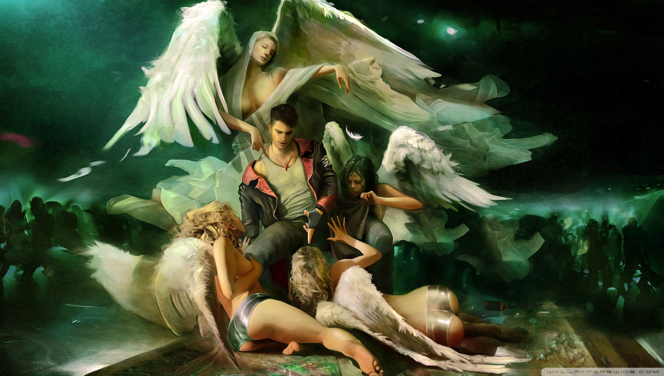 Dmc Dante Surrounded By Demons Pretending To Be Angels featuring Game / Gaming, Amazing Spidrman Boss Fight - Perfect PS Vita Wallpaper