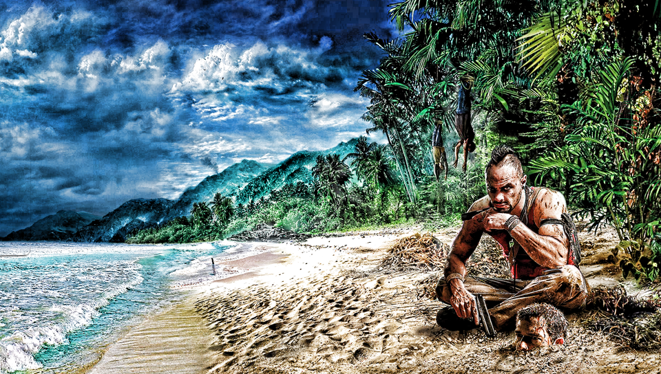 Far Cry 3 featuring Game / Gaming, drink energy - Perfect PS Vita Wallpaper