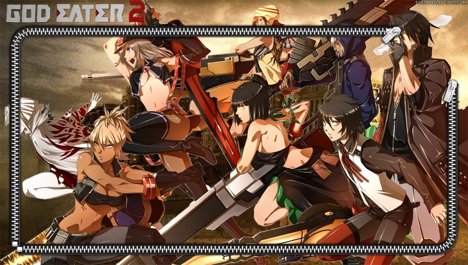 God eater 2 featuring Game / Gaming, Lockscreen, Kazuya, Nevi - Perfect PS Vita Wallpaper