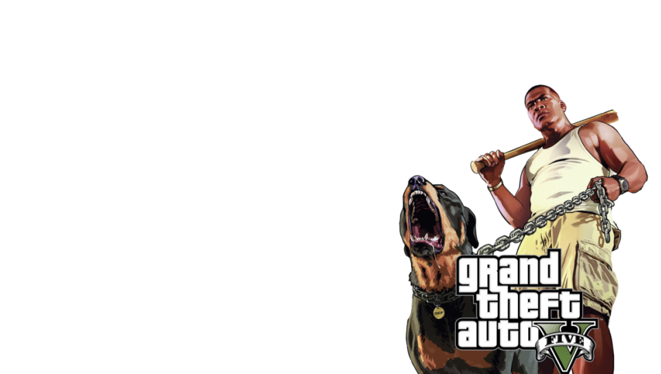 GTA 5 Franklin &amp; Chop Transparent featuring Game / Gaming, PlayStationVita - Perfect PS Vita Wallpaper