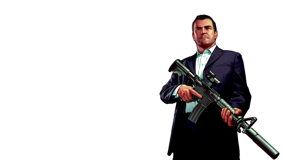 GTA 5 Michael Transparent featuring Game / Gaming, PlayStationVita - Perfect PS Vita Wallpaper