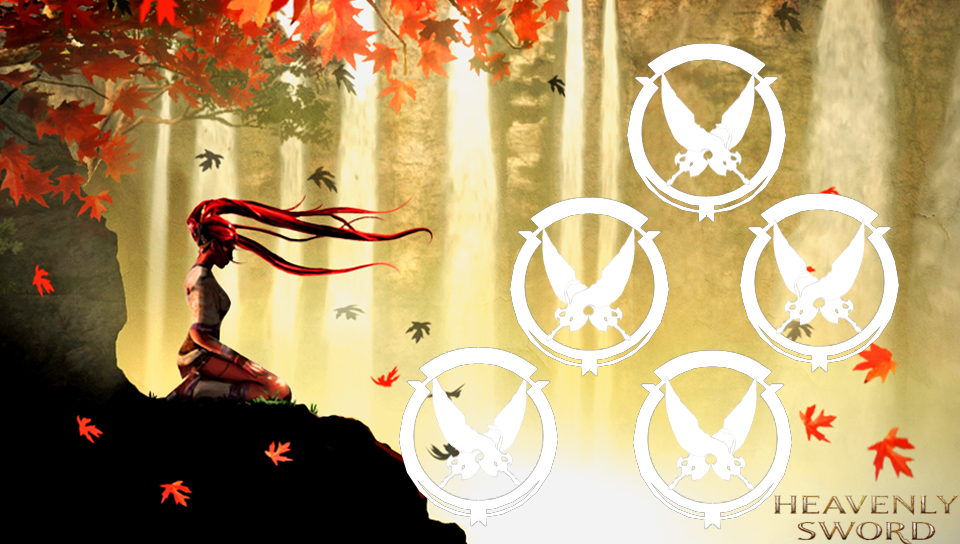 Heavenly Sword featuring Game / Gaming, With Buttons, Japanese Geisha With Skull Art Fan - Perfect PS Vita Wallpaper