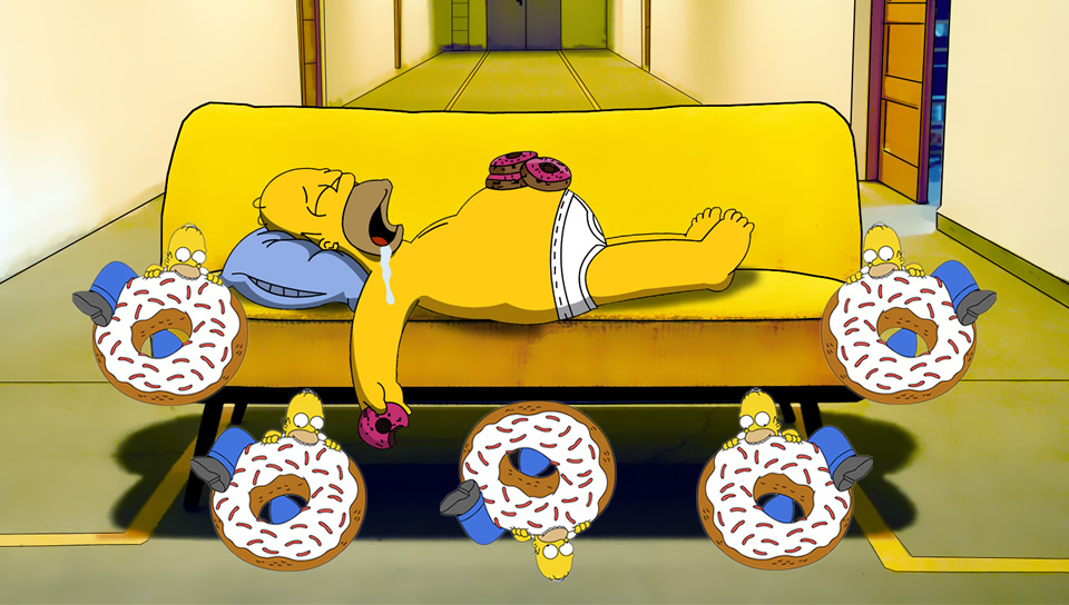 Homer Simpson featuring Cartoon, homer, the simpsons - Perfect PS Vita Wallpaper