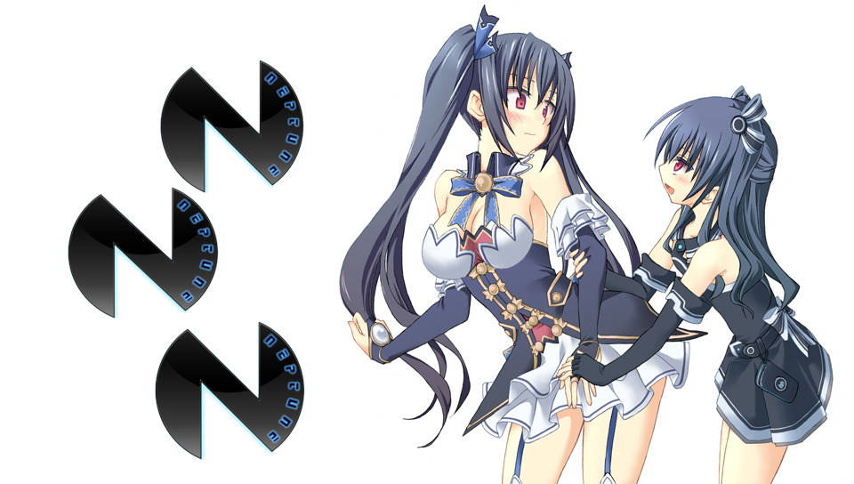 Hyperdimension Neptunia Noire and Uni featuring Anime, Game / Gaming, With Buttons, Bloodborne - Perfect PS Vita Wallpaper