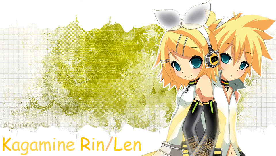 Kagamine Rin Len v3 featuring Anime, Music, 11th doctor, Akita Neru, Devil, Haku, hyrule, Kaito, Yowane - Perfect PS Vita Wallpaper