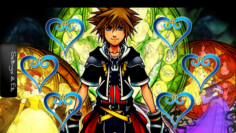 kingdom hearts2 featuring Game / Gaming, With Buttons, weapons - Perfect PS Vita Wallpaper