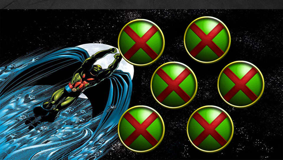 Martian Manhunter featuring Cartoon, With Buttons - Perfect PS Vita Wallpaper