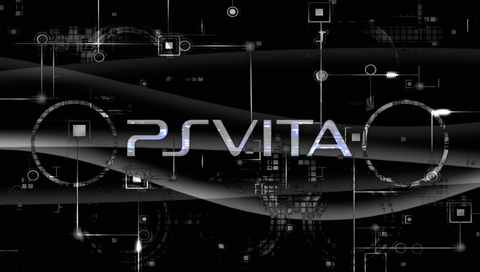 Menu PSV Black featuring Abstract / Arts, With Buttons, black, menu - Perfect PS Vita Wallpaper