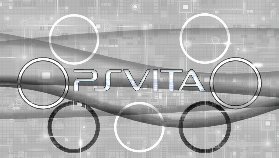 Menu PSV White featuring Abstract / Arts, With Buttons, menu, white - Perfect PS Vita Wallpaper