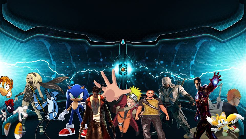 my Anime/Game/Movie characters featuring Anime, Cartoon, Game / Gaming, Movies, Buttons, dante, Hedgehog, hinata, Ichigo, Ino, naruto, Naruto shippuden, sakura, sonic - Perfect PS Vita Wallpaper