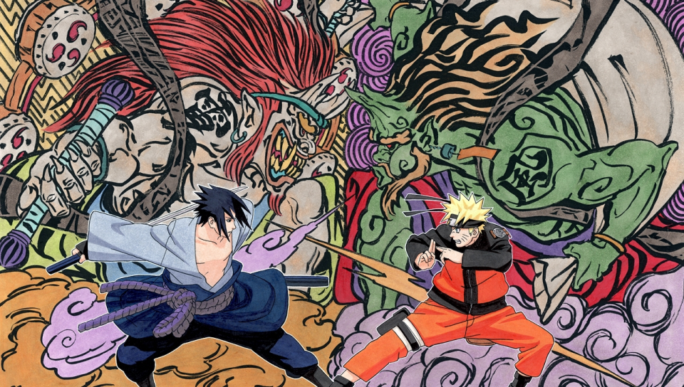 Naruto vs Sasuke featuring Anime, Chibi, naruto - Perfect PS Vita Wallpaper