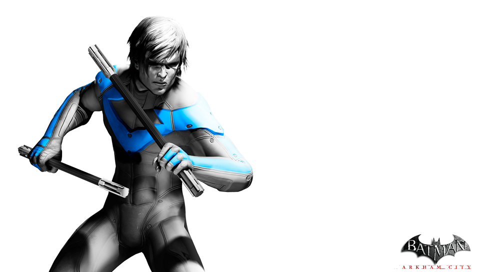 Nightwing Arkham City featuring Cartoon, Game / Gaming, arkham, batman, zipper - Perfect PS Vita Wallpaper