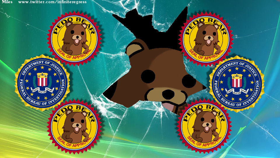 Pedobear featuring Abstract / Arts, Animal, Anime, Cartoon, Celebrities, Computers, Game / Gaming, Other, Technology, With Buttons, Chris Hansen, first doctor, patrick troughton, second doctor, tom baker, william hartnell - Perfect PS Vita Wallpaper