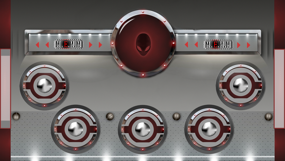 Red Alienware featuring Abstract / Arts, With Buttons - Perfect PS Vita Wallpaper