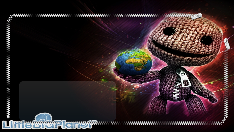 Sack Boy Globe Lock Screen featuring Game / Gaming, Other, exclusive, lbp, LittleBigPlanet, ps3 - Perfect PS Vita Wallpaper