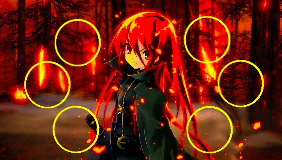 Shakugan no Shana featuring Anime, With Buttons, Pleinair - Perfect PS Vita Wallpaper