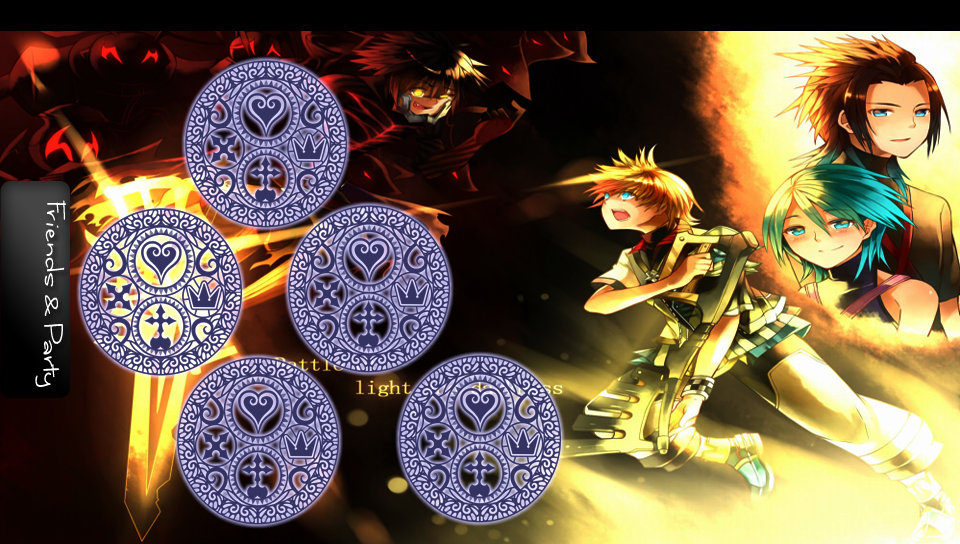 sora featuring Game / Gaming, With Buttons, kingdom hearts - Perfect PS Vita Wallpaper