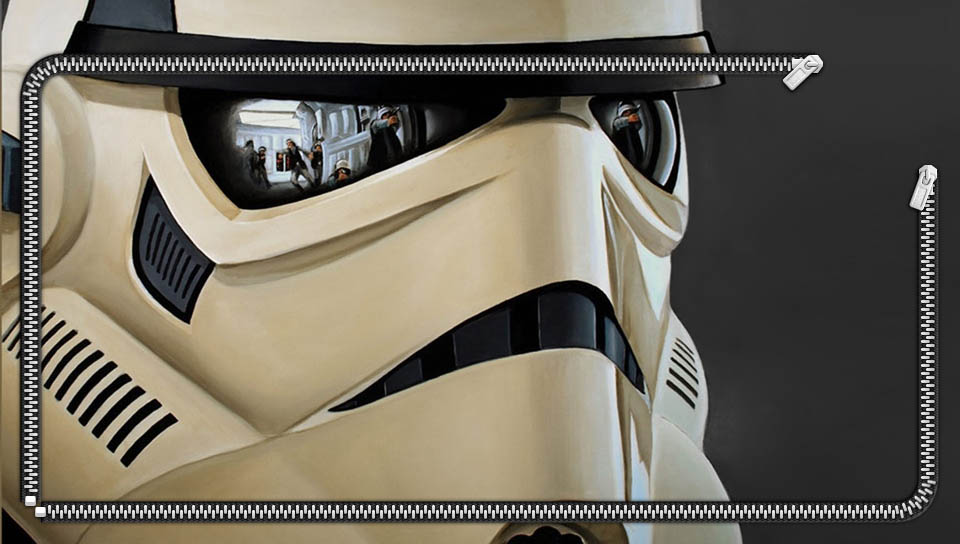 stormtrooper zip featuring Cartoon, Celebrities, Game / Gaming, Lockscreen, vader - Perfect PS Vita Wallpaper