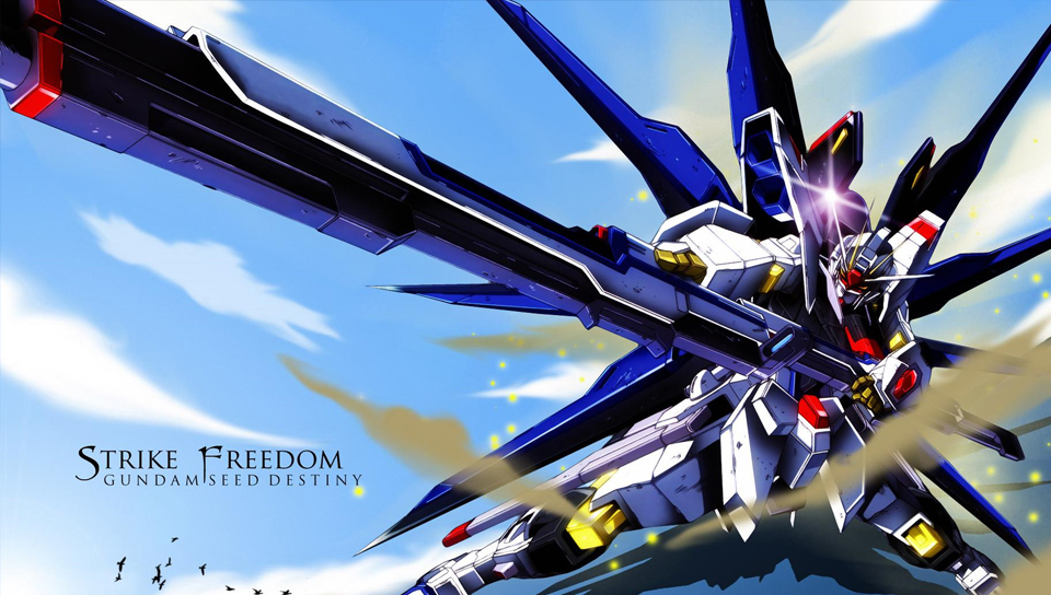 Strike Freedom featuring Anime, gundam, strike freedom - Perfect PS Vita Wallpaper