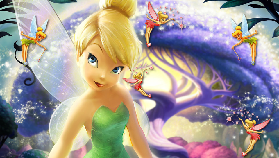 Tinker Bell featuring Cartoon, With Buttons, campanilla, tinker bell - Perfect PS Vita Wallpaper