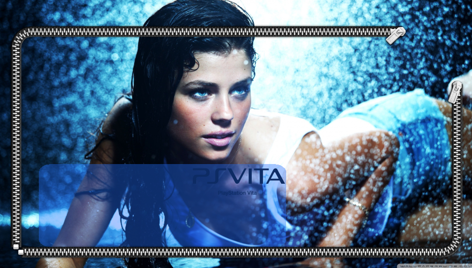 Wet Babe Lockscreen featuring Babes, Lockscreen, neverdead - Perfect PS Vita Wallpaper