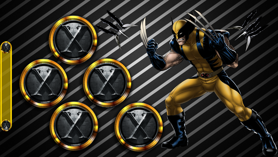 Wolverine 1 featuring Anime, With Buttons - Perfect PS Vita Wallpaper