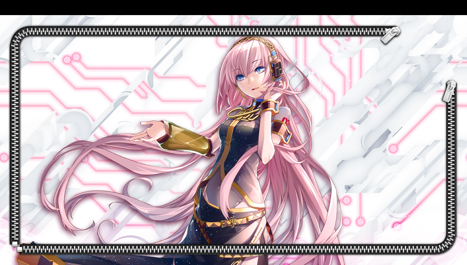 Xperia feat Hatsune Miku Luka Locksreen featuring  - Perfect PS Vita Wallpaper