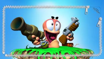 3D Worms Lockscreen featuring Game / Gaming, Lockscreen, worms - Perfect PS Vita Wallpaper