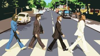 Abbey Road Paint featuring Celebrities - Perfect PS Vita Wallpaper