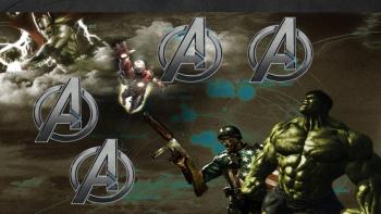 Avengers featuring Cartoon, Movies, With Buttons, ievvan polka, marvel - Perfect PS Vita Wallpaper