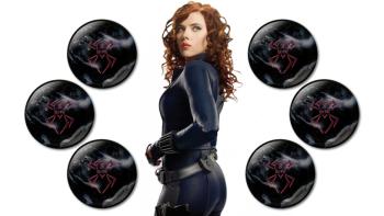 Black Widow featuring Cartoon, Movies, black widow - Perfect PS Vita Wallpaper