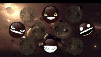 Face Comets featuring Nature, Other, comet, smiley, space, stars - Perfect PS Vita Wallpaper