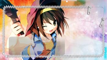 Haruhi featuring Anime, Lockscreen - Perfect PS Vita Wallpaper