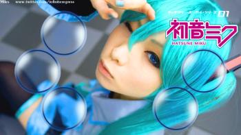 Hatsune Miku Cosplay featuring Anime, Babes, Cartoon, Other, Technology, cosplay, hatsune miku, lock, neverdead - Perfect PS Vita Wallpaper