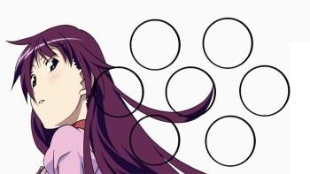 Hitagi Senjougahara Set 1 featuring Anime, With Buttons, Bakemonogatari, Hitagi, Lelouch - Perfect PS Vita Wallpaper