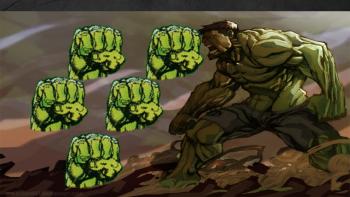 Hulk featuring Cartoon, With Buttons, hulk, ievvan polka, marvel - Perfect PS Vita Wallpaper