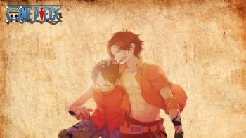 Luffy and Ace featuring Anime, one piece - Perfect PS Vita Wallpaper