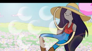 Marceline featuring Abstract / Arts, Cartoon, Celebrities, Game / Gaming, With Buttons, claire redfield, Dexus, leon kennedy - Perfect PS Vita Wallpaper