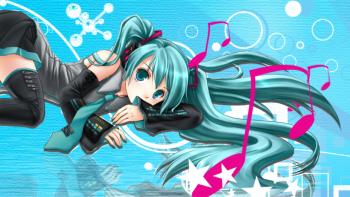 miku hatsune 3 featuring Anime, zombies - Perfect PS Vita Wallpaper