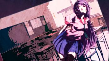 Senjogahara Hitagi - Bakemonogatari / No buttons featuring Anime, Bakemonogatari, Hitagi, Senjogahara - Perfect PS Vita Wallpaper