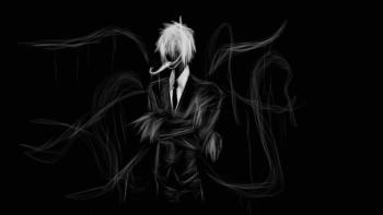 Slender Man featuring Other, With Buttons, girls sexy - Perfect PS Vita Wallpaper