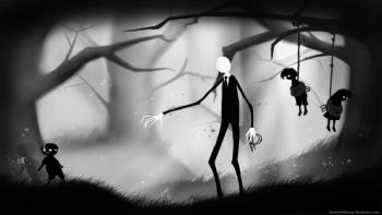 Slender Man featuring Other, With Buttons, girls sexy - Perfect PS Vita Wallpaper