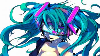 techno miku sexy featuring Anime, Cartoon, jpop - Perfect PS Vita Wallpaper